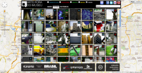 Tela do filtro por imagens do site Arte Fora do Museu
