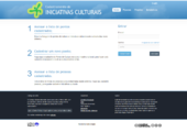 Home page do site de Cadastro de Pontos de Cultura