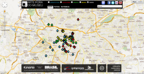 Home page do site Arte Fora do Museu